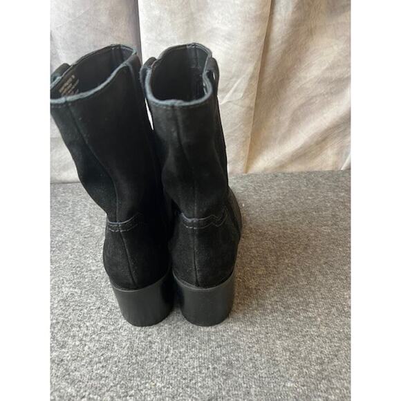 Steve Madden Romney Ankle Boots Women's Black Suede Bootie Size 7 - Picture 4 of 8